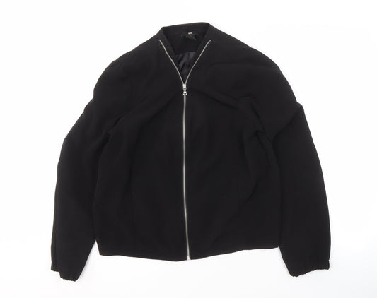 Womens UK Size 12 H&M Black Basic Jacket