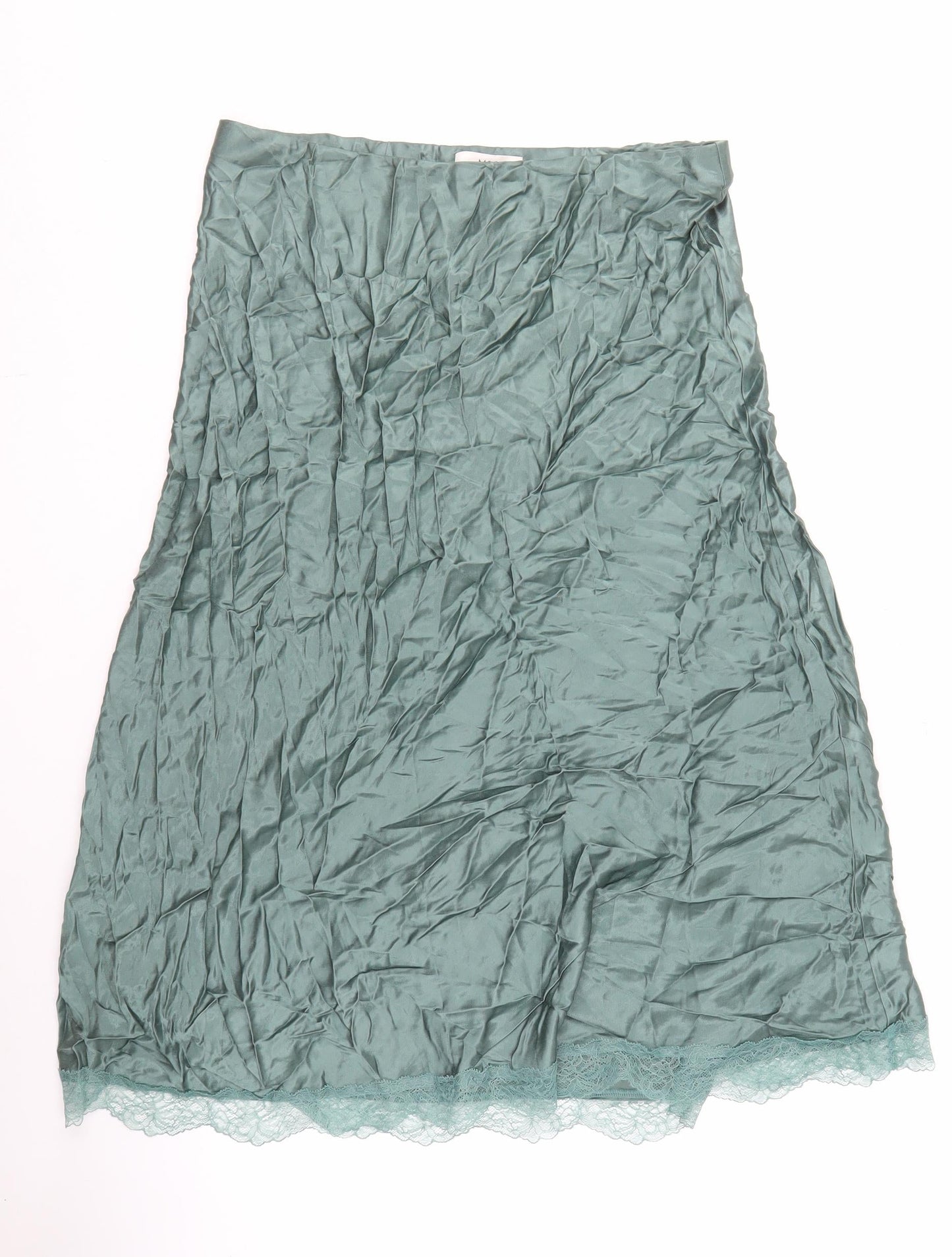 Marks and Spencer Women's Green Lace Skirt Size 16