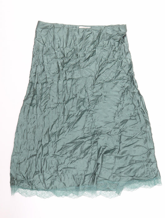 Marks and Spencer Women's Green Lace Skirt Size 16