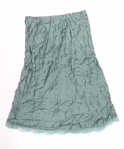 Marks and Spencer Women's Green Lace Skirt Size 16