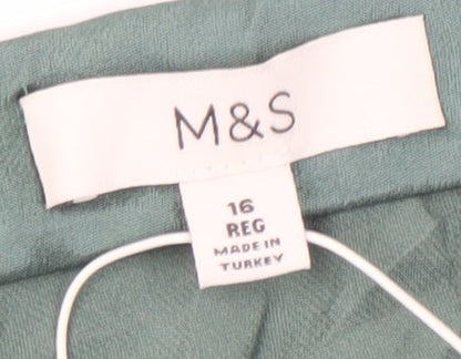 Marks and Spencer Women's Green Lace Skirt Size 16