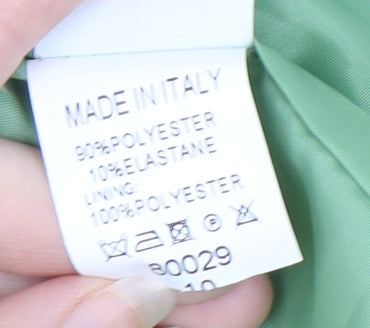 Boohoo Women's Green Blazer, Size 10, Double-Breasted