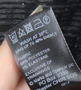 Marks and Spencer Women's Black Geometric Blazer Size 8