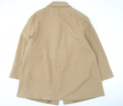 Womens UK Size 18 Marks and Spencer Beige Overcoat