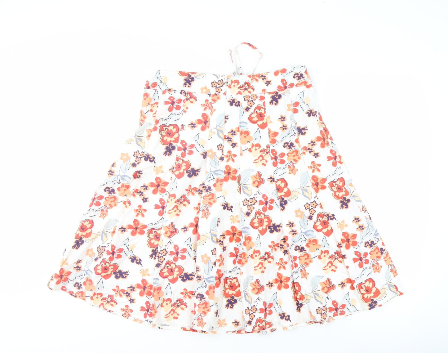 Marks and Spencer Women's Floral Pleated Skirt - Size 12