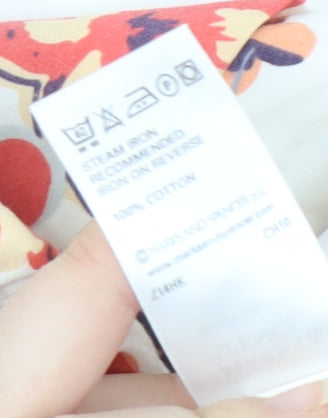 Marks and Spencer Women's Floral Pleated Skirt - Size 12