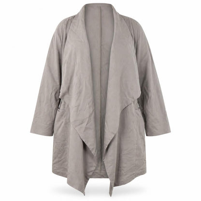 Zara Woman Grey Coatigan for Women - Size M, Open Style
