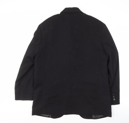 MNG Men’s Black Blazer XL Single-Breasted Formal