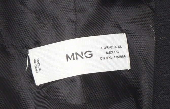 MNG Men’s Black Blazer XL Single-Breasted Formal