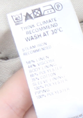 Marks and Spencer Beige Women's Blazer Size 18