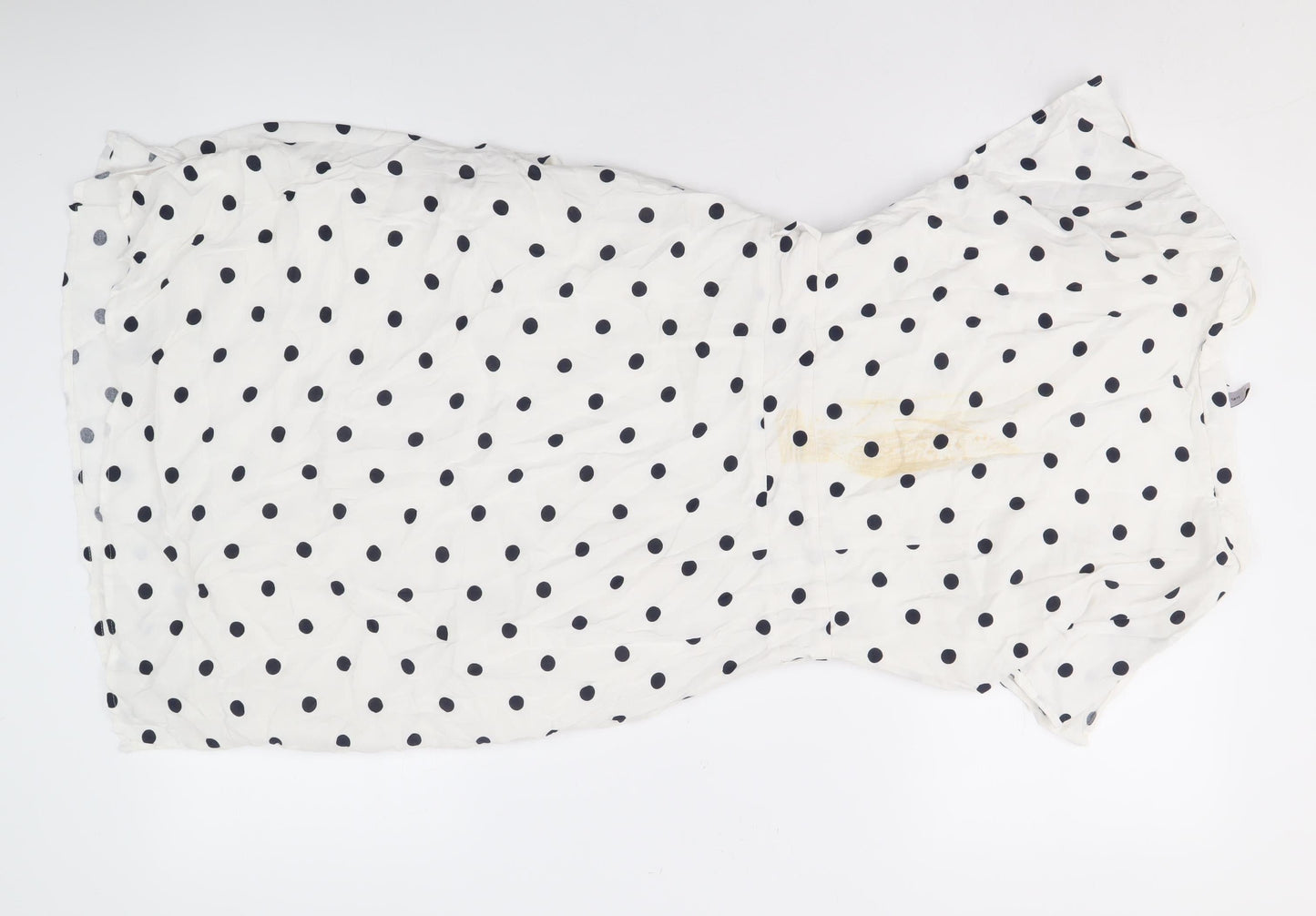 Bravissimo Women's White Polka Dot Dress - Size 10