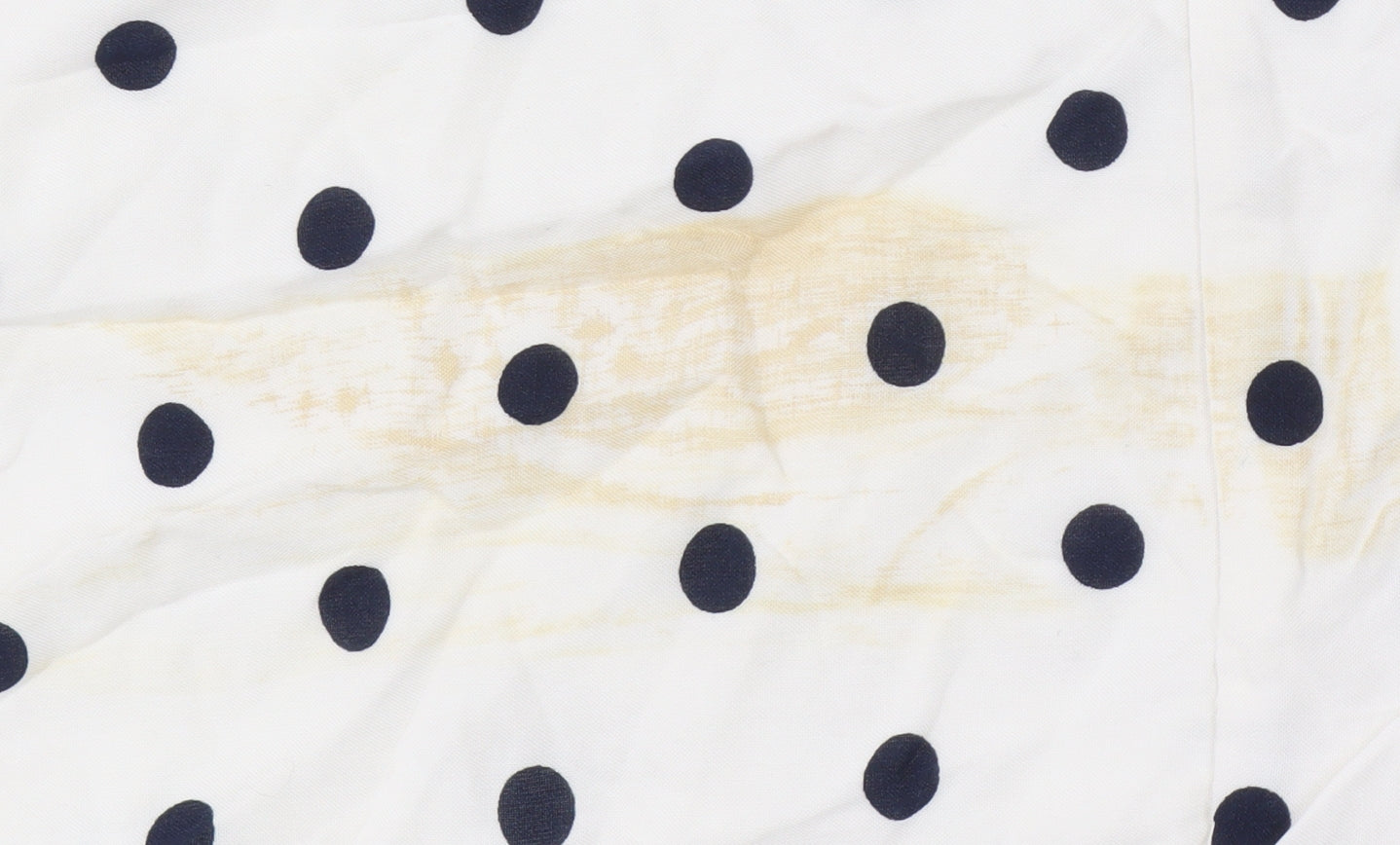 Bravissimo Women's White Polka Dot Dress - Size 10