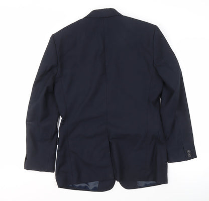 Mens UK Size 38 Topman Regular Blue Suit Jacket
