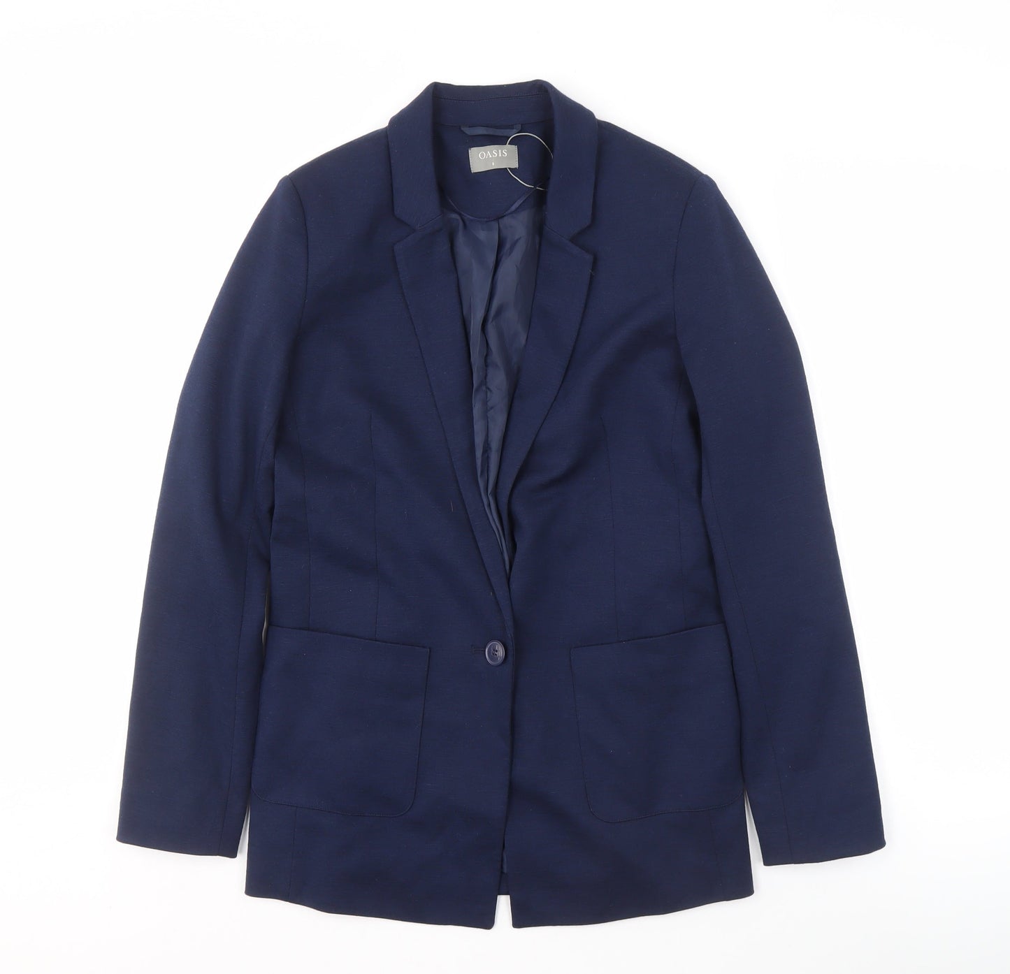 Oasis Women's Blue Blazer UK 8 Regular Fit