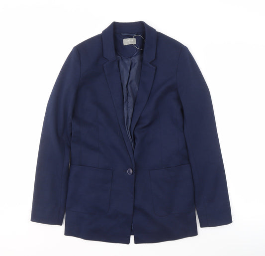Oasis Women's Blue Blazer UK 8 Regular Fit