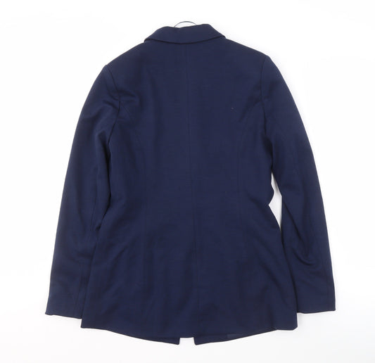 Oasis Women's Blue Blazer UK 8 Regular Fit
