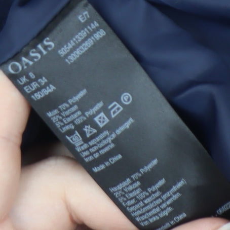 Oasis Women's Blue Blazer UK 8 Regular Fit