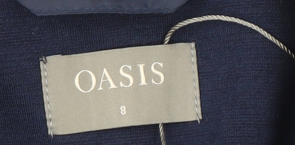 Oasis Women's Blue Blazer UK 8 Regular Fit