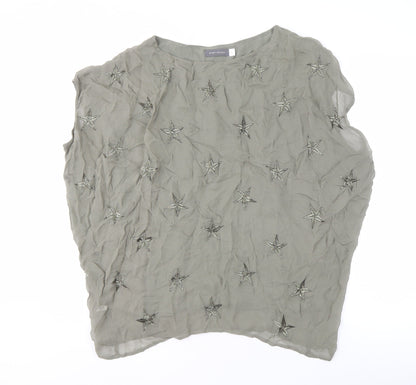 Womens UK Size 10 Mint Velvet Green Basic Blouse