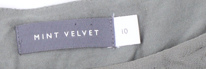 Womens UK Size 10 Mint Velvet Green Basic Blouse