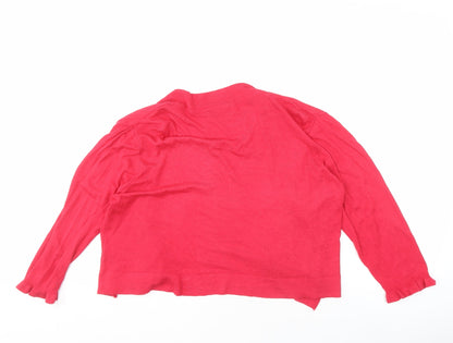 Womens UK Size L Wallis Pink Cardigan Jumper