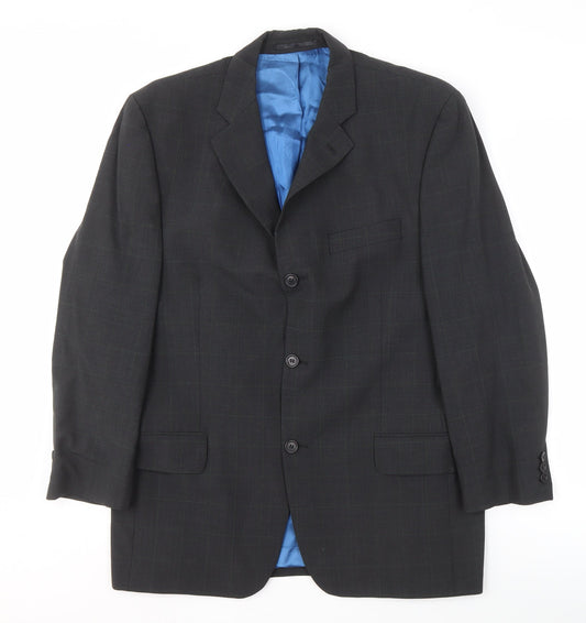 Mens UK Size 40 Daniel Hechter Regular Grey Suit Jacket