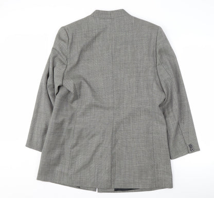 Alexon Women's Grey Suit Jacket Size 16 Wool Blend