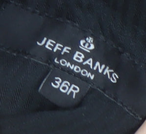 Jeff Banks Men's Grey Dress Pants - 36R Regular Fit