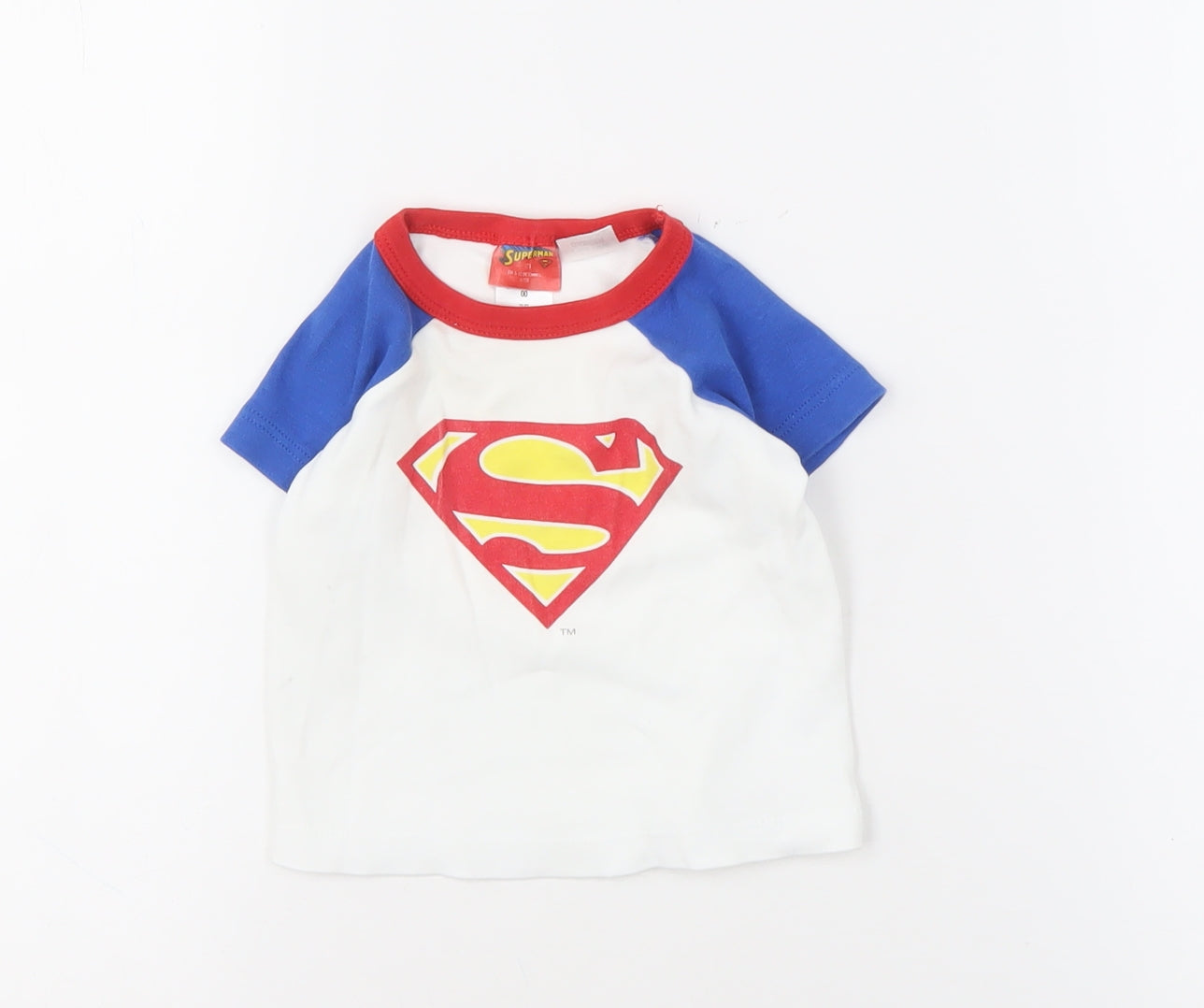 Superman Unisex Baby T-Shirt 3-6 Months Multicoloured Cotton