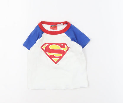Superman Unisex Baby T-Shirt 3-6 Months Multicoloured Cotton