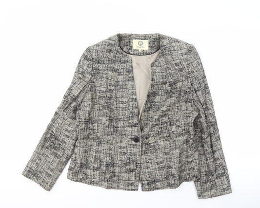 Viyella Women's Grey Flecked Blazer Size 14