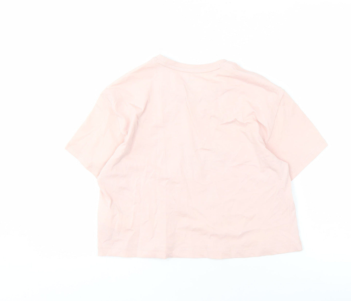 Puma Girls Pink T-Shirt 11-12 Years Logo Short Sleeve Casual