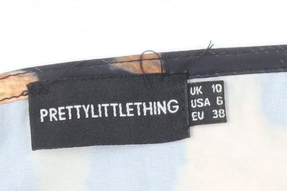 PrettyLittleThing Women's Animal Print Slip Dress