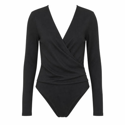 Womens UK Size 6 Topshop Black Wrap Blouse