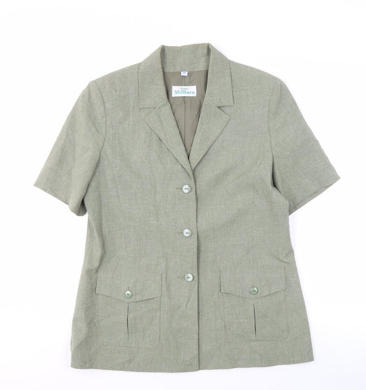 Womens UK Size 14 Honor Millburn Grey Basic Blouse