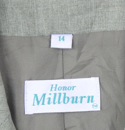 Womens UK Size 14 Honor Millburn Grey Basic Blouse