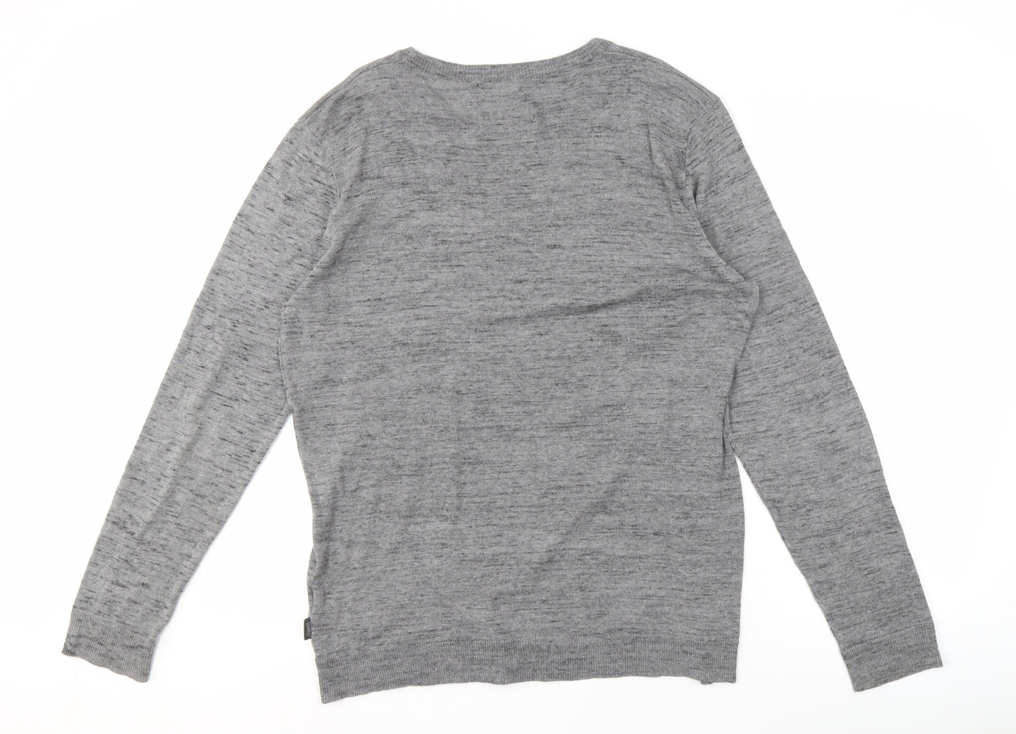 Jack & Jones Men's Grey 7XL Pullover Knit Jumper