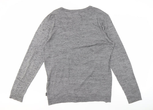 Jack & Jones Men's Grey 7XL Pullover Knit Jumper