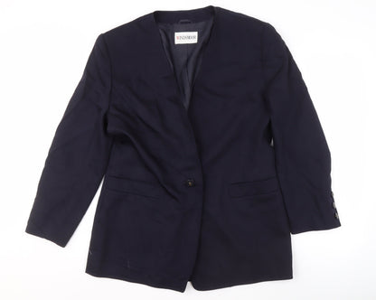 Windsmoor Women's Blue Wool Blazer Size 14