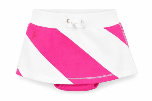 Ralph Lauren Girls Pink White Skort 9-12 Months Athletic Style