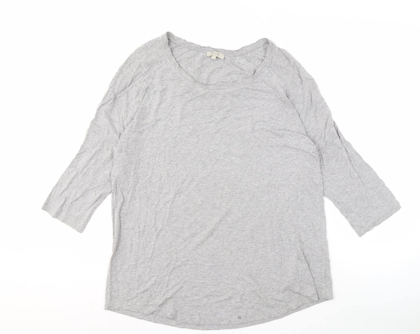 Womens UK Size S Hobbs Grey Basic T-Shirt