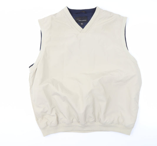 Mens UK Size L Greg Norman Beige Gilet