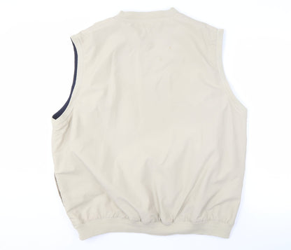 Mens UK Size L Greg Norman Beige Gilet