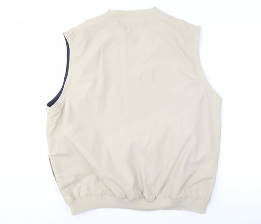 Mens UK Size L Greg Norman Beige Gilet