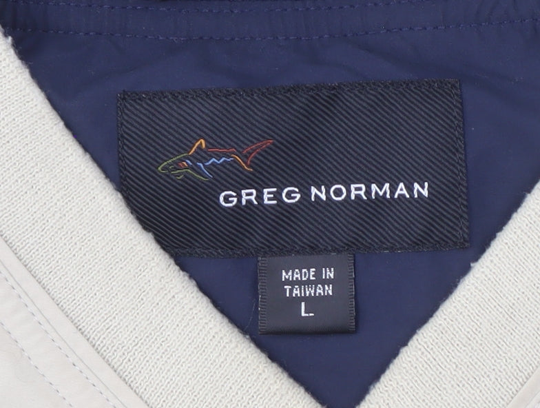 Mens UK Size L Greg Norman Beige Gilet