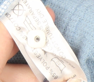 Tootal Men's Blue Polo Shirt, Short Sleeve, Colourblock, L