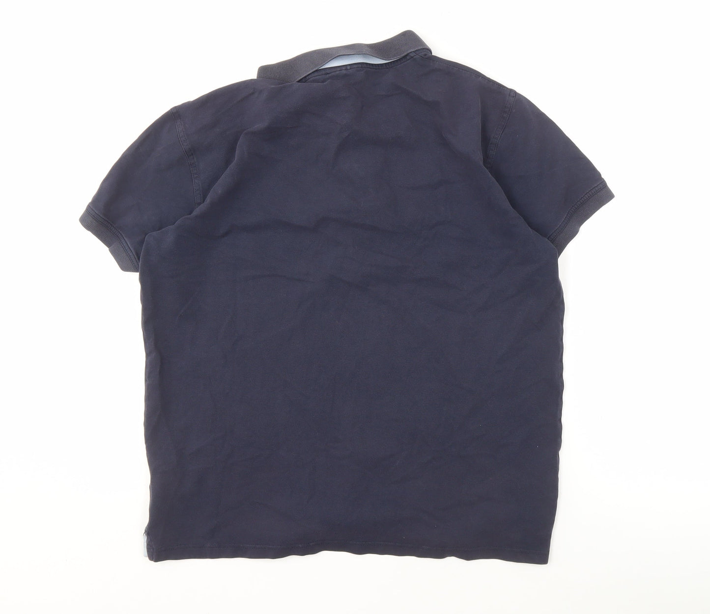 GANT Men's Blue Polo Shirt - Size L, Logo Accent