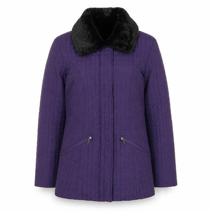 Womens UK Size S Windsmoor Purple Quilted Coat