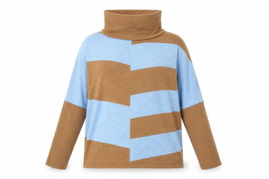 Womens UK Size 12 Marble Multicoloured Pullover Jumper