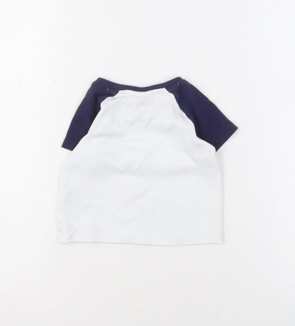 Bench Unisex Baby T-Shirt Blue White 12-18 Months Cotton